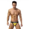 Club Jox 85 Collection Perforated Pouch Yellow Jockstrap Large - Club X