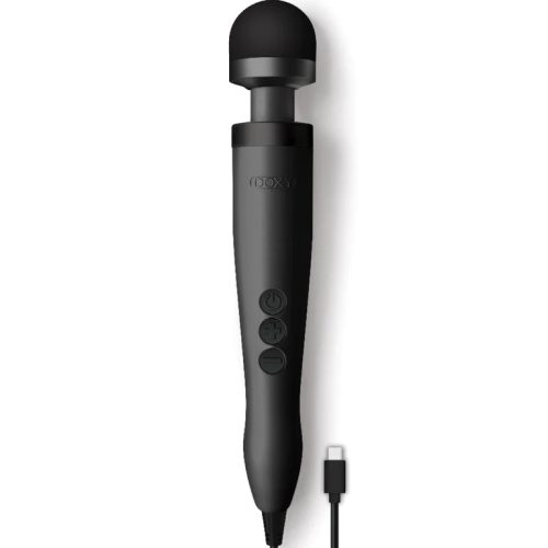 Doxy 3 Usb-C Wand Massager Vibrator Matte Black - Club X