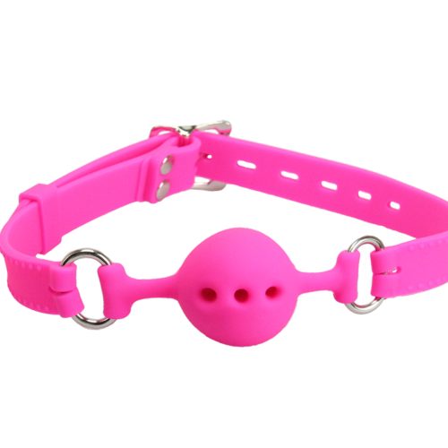 Gag011A Silicone Gag W/ Petite Breathable Ball Pink - Club X