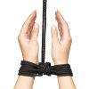 Magic Touch Fetish Bondage Rope Black Black - Club X