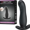 Pretty Love Vibrating Rechargeable Prostate Massager (Black) Default Title - Club X