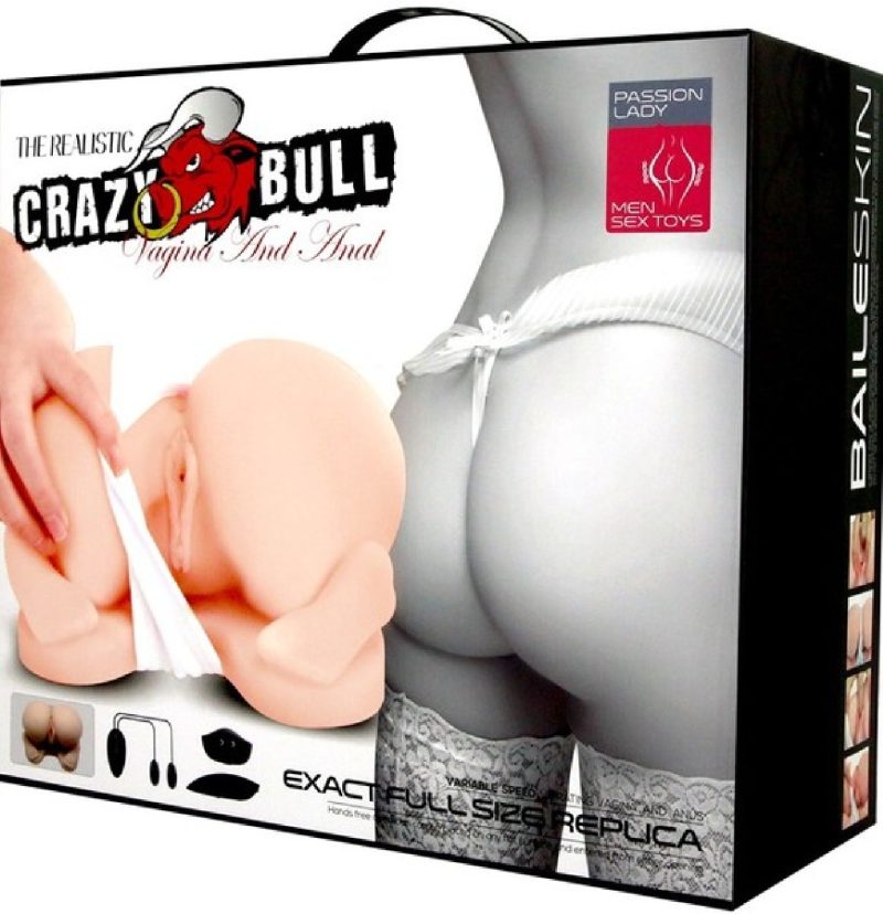 Crazy Bull Vagina And Anal Stimulator (Flesh) Default Title - Club X