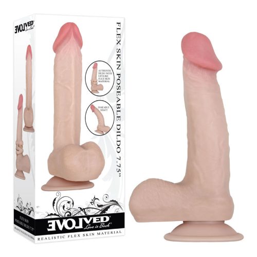 Evolved FLEX SKIN POSEABLE DILDO 7.75'' Default Title - Club X