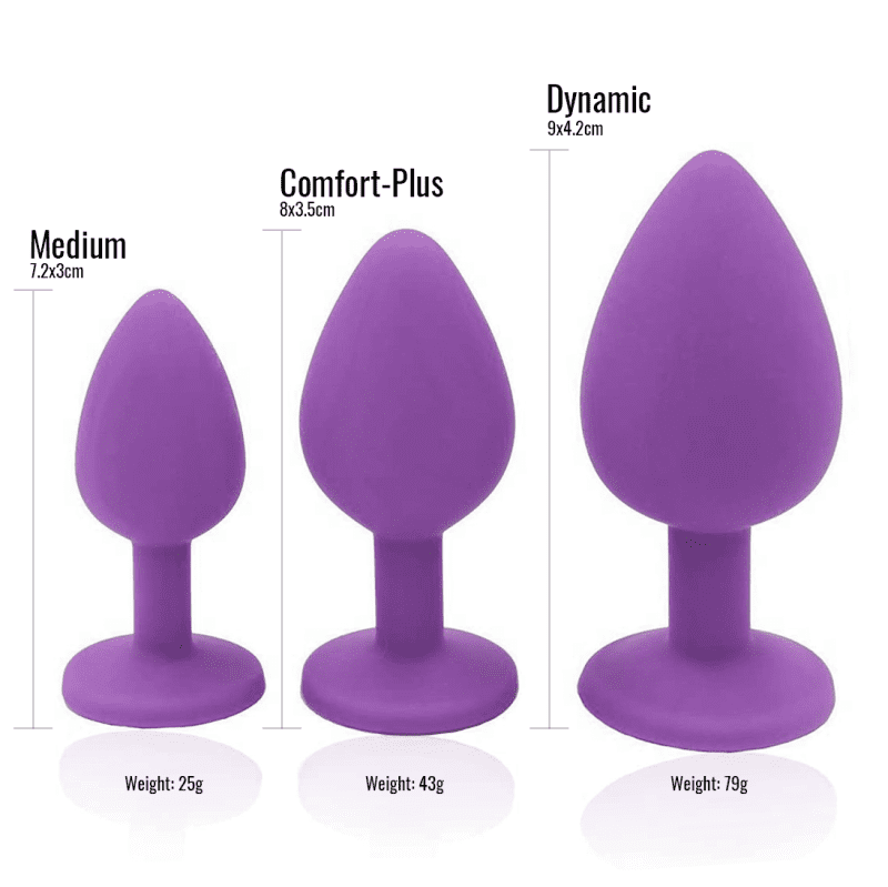 silicone buttplugs purple magictouch size